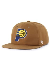 47 Indiana Pacers Brown Carhartt Captain RL Mens Snapback Hat