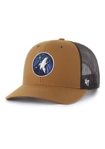 47 Minnesota Timberwolves Carhartt Trucker Adjustable Hat - Brown