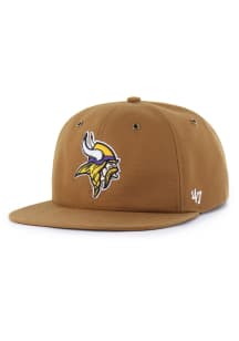 47 Minnesota Vikings Brown Carhartt Captain RL Mens Snapback Hat