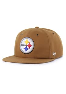 47 Pittsburgh Steelers Brown Carhartt Captain RL Mens Snapback Hat