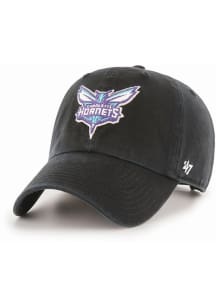 47 Charlotte Hornets Clean Up Adjustable Hat - Black