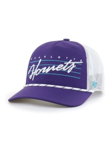 47 Charlotte Hornets Downburst Mesh Hitch Adjustable Hat - Purple