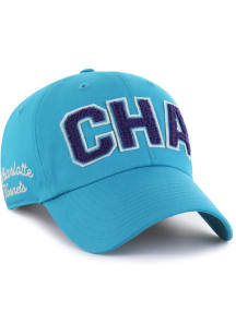 47 Charlotte Hornets Blue Zoey Clean Up Womens Adjustable Hat