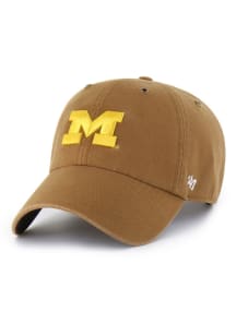 47 Michigan Wolverines Carhartt Clean Up Adjustable Hat - Brown