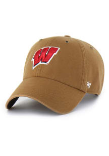 47 Wisconsin Badgers Carhartt Clean Up Adjustable Hat - Brown