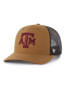 47 Texas A&M Aggies Carhartt Trucker Adjustable Hat - Brown