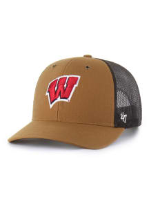47 Wisconsin Badgers Carhartt Trucker Adjustable Hat - Brown