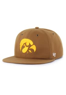 47 Iowa Hawkeyes Brown Carhartt Captain RL Mens Snapback Hat
