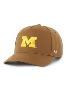 47 Michigan Wolverines Carhartt Hitch Adjustable Hat - Brown