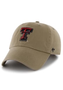 47 Texas Tech Red Raiders Clean Up Adjustable Hat - Khaki