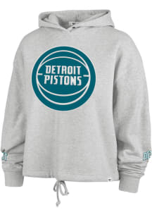 47 Detroit Pistons Womens Grey City Edition Double Rep Hooded Sweatshirt