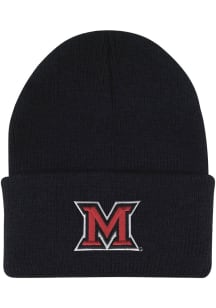 LogoFit Miami RedHawks Black North Pole Youth Knit Hat