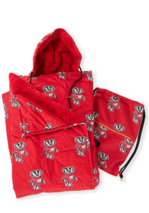 Wisconsin Badgers Everywhere Raschel Throw Blanket - Red