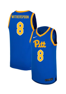 Omari Witherspoon   Pitt Panthers Blue Basketball NIL Name And Number Jersey