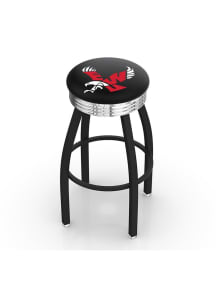 Eastern Washington Eagles 3 Ring Chrome Seat Pub Stool - Black