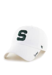 47 Michigan State Spartans White Miata Clean Up Womens Adjustable Hat