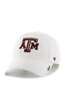 47 Texas A&M Aggies White Miata Clean Up Womens Adjustable Hat