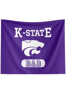 K-State Wildcats Dad 34x40 Tapestry Blanket