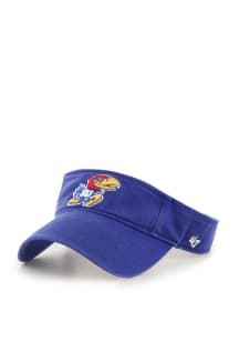 47 Kansas Jayhawks Mens Blue Clean Up Adjustable Visor