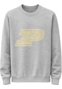 Purdue Boilermakers Womens Grey Primary Crew Sweatshirt