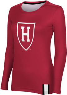 ProSphere Harvard Crimson Womens Crimson Solid LS Tee