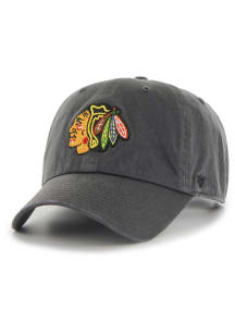 47 Chicago Blackhawks Clean Up Adjustable Hat - Charcoal