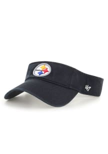47 Pittsburgh Steelers Mens Black Clean Up Adjustable Visor
