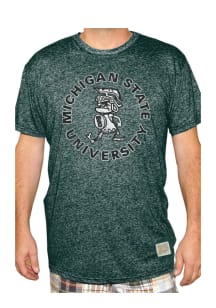 Original Retro Brand Michigan State Spartans Green Circle Spartan Short Sleeve Fashion T Shirt