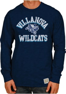 Original Retro Brand Villanova Wildcats NAVY Arch Logo Long Sleeve