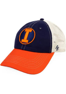 Original Retro Brand Illinois Fighting Illini Eastbound Adjustable Hat - Navy Blue