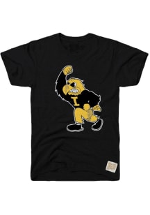 Original Retro Brand Iowa Hawkeyes Black Logo Short Sleeve Fashion T Shirt