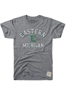 Original Retro Brand Eastern Michigan Eagles Grey Number One Short Sleeve Fashion T Shirt