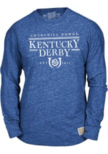 Original Retro Brand Kentucky Blue Churchill Downs Long Sleeve Fashion T Shirt
