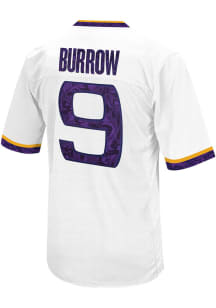 Joe Burrow   LSU Tigers White Player Design Football Jersey