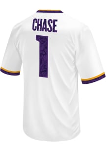 Ja'Marr Chase   LSU Tigers White Name and Number Football Jersey