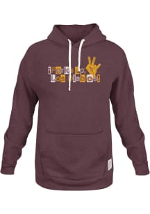 Original Retro Brand Arizona State Sun Devils Mens Maroon Hispanic Heritage Forks Up Fashion Hood