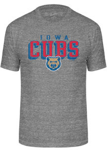 Iowa Cubs Grey City Team Logo Design Design Short Sleeve Fashion T Shirt