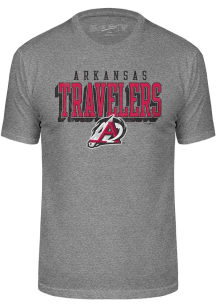 Arkansas Travelers Grey City Team Logo Series Design Short Sleeve Fashion T Shirt