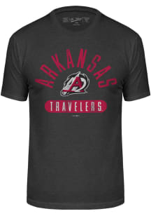Arkansas Travelers Black Number 1 Oval Version Design Short Sleeve Fashion T Shirt