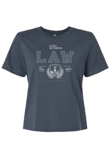 Summit Sportswear UConn Huskies Womens Navy Blue Midlength Short Sleeve T-Shirt