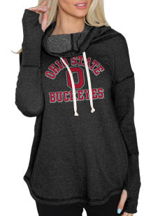 Original Retro Brand Ohio State Buckeyes Womens Black Fleece Hooded Sweatshirt