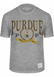 Original Retro Brand Purdue Boilermakers Grey Triblend Short Sleeve Fashion T Shirt