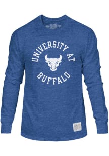 Original Retro Brand Buffalo Bulls Blue Circle Name and Logo Long Sleeve Fashion T Shirt