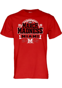 Blue 84 Miami RedHawks Crimson 2026 NCAA Men's Basketball March Madness Bound Short Sleeve T Shirt