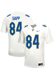 Cam Sapp  Nike Pitt Panthers White NIL Name And Number Football Jersey