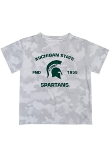 Vive La Fete Michigan State Spartans Infant Camo Short Sleeve T-Shirt Grey
