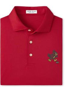 Peter Millar Iowa State Cyclones Mens Cardinal Hugo Short Sleeve Fashion Polo
