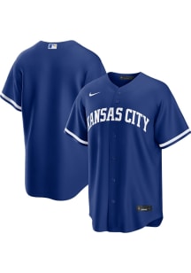 Kansas City Royals Mens Nike Replica Alt Jersey - Blue