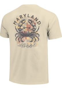 Maryland Natural State Flag Crab Short Sleeve Fashion T Shirt