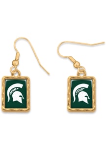 Michigan State Spartans Vivian Gold Womens Earrings